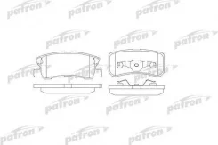 ������� ��������� ������ �������� �������� Mitsubishi Pajero 00 Akebono [178Patronpbp1604] PBP1604 ����