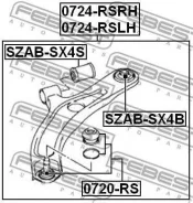 ����� ������� �������� �������� Suzuki Swift (2004-2010) [178Febest0720RS] 0720RS ����