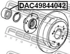 ��������� ���������! Acura MDX YD1 01-06 [178Febestdac49844042] DAC49844042 ����