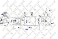 �������! 24V 4KW 9 ������ 45 ��. ������ Volvo F/FL/FM 6/7 96 [178Stellox8802027SX] 8802027SX ����