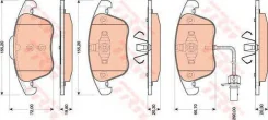 ������� ��������� �������� �������� AUDI A4 (2007)/ A5/S5 (2008) [178Trwgdb1814] GDB1814 ����