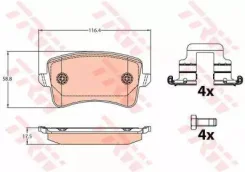 ������� ��������� ������ �������� �������� A4 2007/ A5/S5 2008/ Q5 2008 � �������. ��������� [178Trwgdb2107] GDB2107 ����
