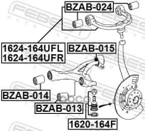 ����� ������� ������ �������� �������� Mercedes BENZ W164 M-Klasse (ML) (2005) [178Febest1620164F] 1620164F ����