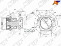 ��������� ���� Toyota Ipsum (SXM10) 96-01 / Gaia 98-04 (ABS/ ������=�����/ �����/ 2WD) [178Satst4245044010], �����/������ ������ ST4245044010 ����
