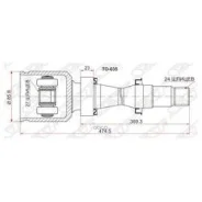 ���� (�������/ ������/ �����) Toyota Camry (XV30, XV40) 01-11 / RAV4 00-05 [178Satto635], ������ �������� TO635 ����