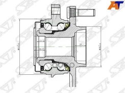 ��������� ���� Nissan Murano 07-16 / Teana 08-20 (ABS/ ������=�����/ �������) [178Satst40203JP11A], �����/������ �������� ST40203JP11A ����