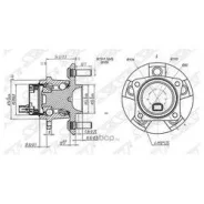��������� ���� Toyota Allion (T240) 01-07 / Avensis 00-08 (ABS/ ������=�����/ �����) [178Satst4245063011], �����/������ ������ ST4245063011 ����