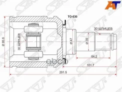 ���� (�������/ �����) Toyota Land Cruiser (J300) 21- / Land Cruiser Prado 02-20 [178Satto630], �������� TO630 ����
