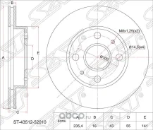 ���� ��������� (�����) Lexus RX 03-09 / Toyota Harrier 03-13 [178Satst4351248080] ST4351248080 ����