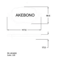 ������� ��������� (�������) Toyota Allion (T260) 07-16 / Caldina 02-07 [178Akebonoan603K], �������� AN603K ����