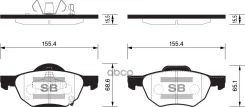 ������� ��������� ��������, �������� HO Accord CL7/9 /tourer CM2/3 02- [178Sangsinbrakesp1573] SP1573 ����