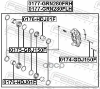 ������� ��������� �������� ����� Toyota LAND Cruiser (150)-Prado (2009) [178Febest0177GRN280FLH] 0177GRN280FLH ����