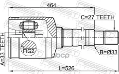���� ���������� 33x35x27 | ����� ���� | Nissan, Renaultrogue S35, X-Trail T31, Koleos, X-Trail Jpnmake T31, X-T [178Febest0211T31RH] 0211T31RH ����