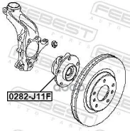������� | ����� ����/��� | Renault, Nissanqashqai UK MAKE J11E, Megane IV Sedan, Scenic IV, Megane [178Febest0282J11F] 0282J11F ����