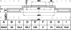 ���� ��������� �������� ������������� X3 E83 (2004) [178Blitzbs0391] BS0391 ����