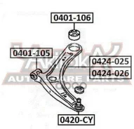 ����� �������� | ����� ��� | Mitsubishi/ Lancer X Outlander XL [178ASVA0424026] 0424026 ����