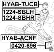 ����� �������� ������! Hyundai Solaris 1.4/1.6 10 [178Febest1224SBRH] 1224SBRH ����