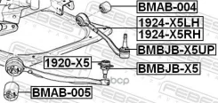 ����� �������� ������ ����� ������ BMW X5 05/00 [178Febest1924X5LH] 1924X5LH ����