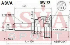 ���� ������� | ����� ����/��� | Daewoo/ Matiz/19*46*23 �� [178Asvadw72] DW72 ����