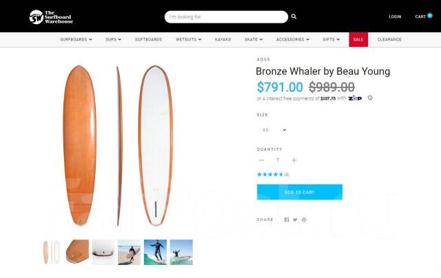 Доска для серфинга Лонгборд 9, новый, в наличии. Цена: 60 000₽ во ...