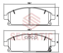 ������� ��������� �������� ��� Nissan X-Trail 2.0 2001 - 2013, Nissan X-Trail 2.5 2002 - 2013 Segmatic ���. SGBP2664 SGBP2664 ����