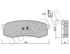 ������� ��������� ������ �������� �������� Toyota/Mitsubishi/Changan [178Metelli2204320] 2204320 ����