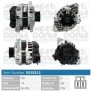 ��������� 14V 90A Hyundai Elantra 11-15 i20 (PB, PBT) 08-14 i30 (FD) 07-12 Veloster (FS) 11-17 / KIA Carens III (FG) 09-12 Ceed 06-18 Pro Ceed (ED) 08...
