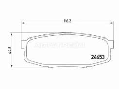   () Toyota Land Cruiser (J200) 07-21 / Lexus LX 07-23 / Toyota Sequoia 00-22 / Brembo P83098,  P83098 