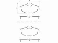 ������� ��������� (�������) Mercedes-Benz E-Class 02-09 Brembo P 50 049, �������� P50049 ����