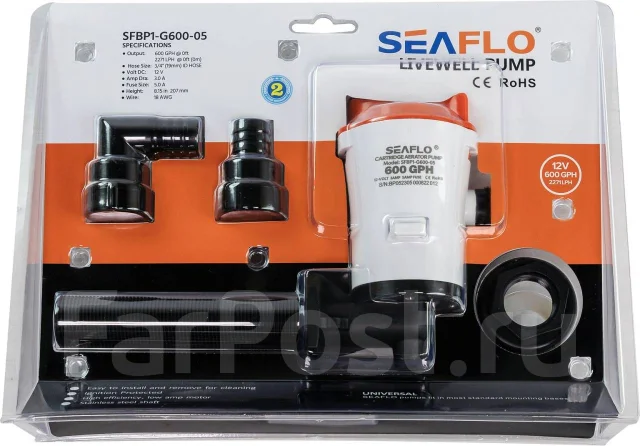 ������� �������������� 12 �, 600 GPH ( 2271, 2 �/���), SeaFlo ����