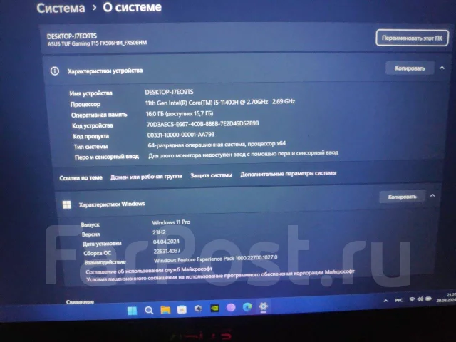 Asus TUF Gaming. 15.6", 144����, ��� 16 ��, ���� 512���, WiFi: 1, Bluetooth: 1 ����