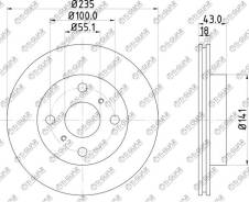 ���� ��������� /�������� /TI-GUAR ��� Toyota Vitz Platz Yaris Echo /1999-2005 #CP1# 235/18�� TG-43512-52010 RN1127 GR02426 ST4351252010 4351252020 435...