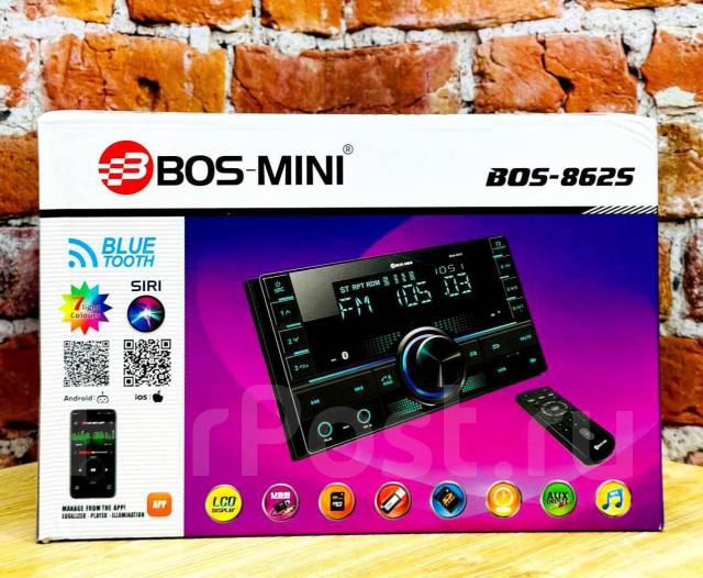 Магнитола автомобильная 2din BOS-MINI 862S автомагнитола 12v,bluetooth ...