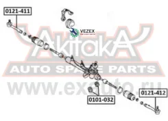 ���������� ������� ����� Toyota Avensis AT220 1997-2000 ASVA 0121412 0121412 ����