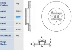 ���� ��������� �������� Rio II / Verna 06- Sangsin Brake SD2028 ����
