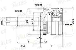 ���� ������� +ABS Solaris / Rio II-III Miles 22x25 GA20664 ����