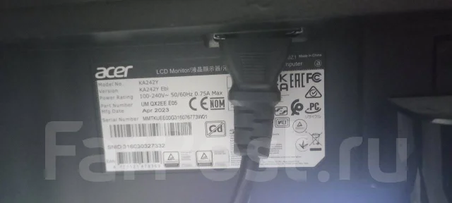 Acer. 23.8", ���������� �� (LCD, LED, QLED) ����