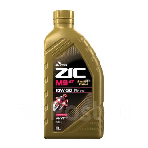 Масло моторное ZIC M9 Racing Edition 4T 10w50 SN (Корея) для мото ...