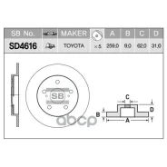 ���� ���������, ������ Sangsin Brake SD4616 SD4616 ����