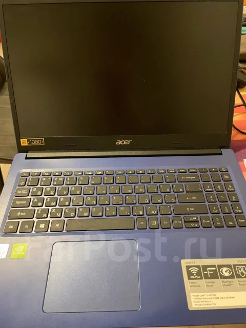 Acer Aspire 3 A315-55G. 15.6", 1,6����, ��� 8 ��, ���� 500���, WiFi: 1, Bluetooth: 1, ����������� �� 2��. ����