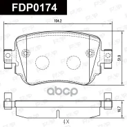 ������� ��������� �������� ������ AUDI A1 (8X1, 8XK) FAP ���. FDP0174 FDP0174 ����