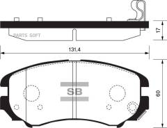  . . Hyundai Sonata IV 2.0i/2.7 01/Coupe GK all 02 Sangsin Brake SP1155 SP1155 