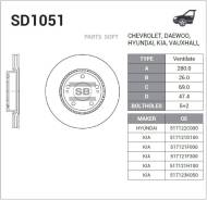    KIA CEED, Hyundai I30 1.4-2.0/1.6CRDI 06 Sangsin Brake SD1051 SD1051 