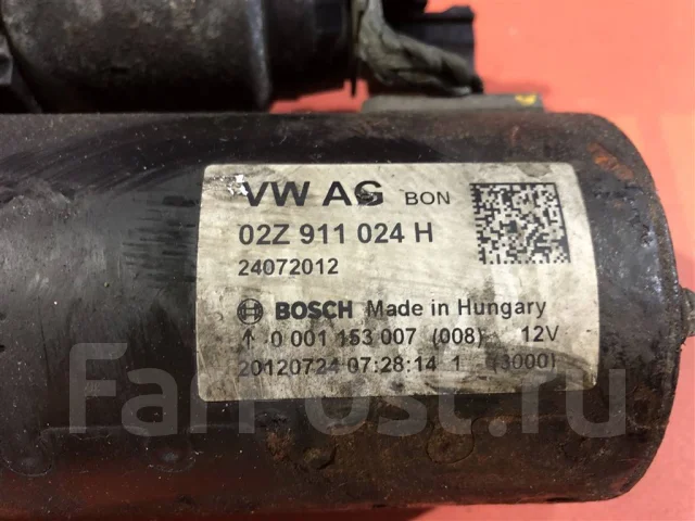 ������� Volkswagen Jetta 2012 02Z911024H ����