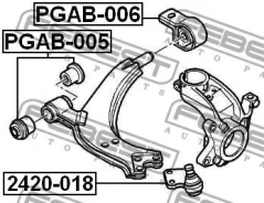 ����������� ��������� ������ �������� Febest PGAB005 PGAB005 ����