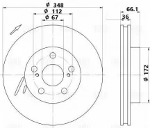 ���� ����. ��� � / � bmw 3 (g20) (18-) / 5 (g30) (16-) �����. d=348 ����. (�����. ) (df 240116) Trialli DF240116 DF240116 ����
