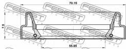 ������� ������� 55.85x70.15x7.5x7.5 Febest 95FDY57700808C 95FDY57700808C ����