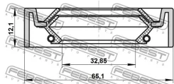 ������� ������� 32.85x65.1x12.1x12.1 Febest 95IDS34651212X 95IDS34651212X ����
