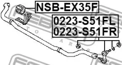 ���� ������������� �������� ������ Febest 0223S51FR 0223S51FR ����
