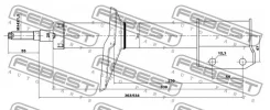 ����������� �������� gas.twin tube Febest 02661286F 02661286F ����